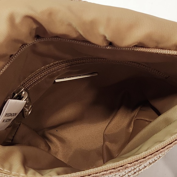 The Sak Classic Mini Crochet Purse Handbag Stripe Beige White Boho - Picture 7 of 16